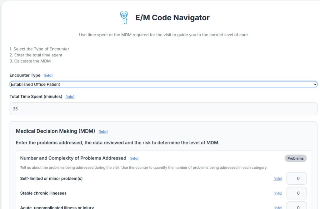 E/M Code Navigator